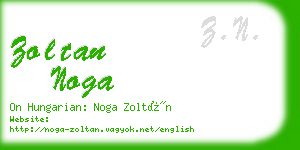 zoltan noga business card